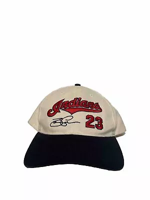 Vintage 90’s Cleveland Indians David Justice #23 SnapBack Hat MLB • $19.99