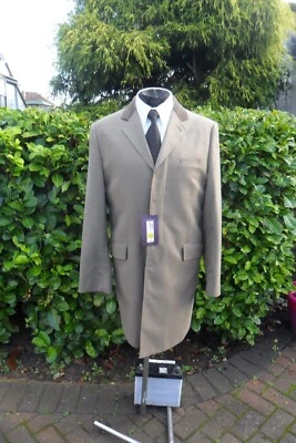 £60 • Buy Marks & Spencer Crombie Style Covert Overcoat Velvet Collar Size 42 (large)