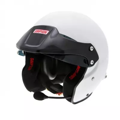 Simpson Rally Helmet With Intercom - SA2015 - FIA 8859-2015 - White  • £594