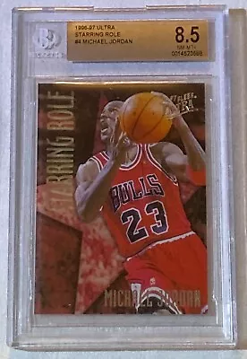 1996-97 Fleer Ultra Starring Role #4 Bulls Michael Jordan Bgs 8.5 Very Rare!! • $1200