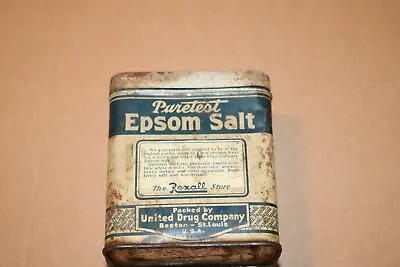 Vintage Puretest Epsom Salt Tin • $5