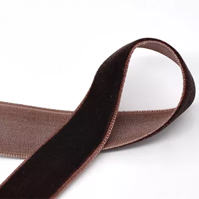 25Y Crafts Wedding Scrapbook Accessories Velvet Ribbon Black Red Brown 6 Sizes • $12.72