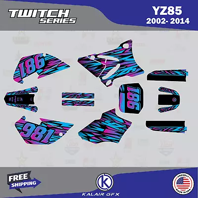 Graphics Kit For Yamaha YZ85 (2002-2014) YZ 85 Twitch Series - Pink Fade • $146.05