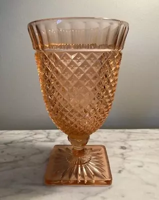 1935-1938 Anchor Hocking Miss America Pink Depression Glass Footed Candy Dish • $18