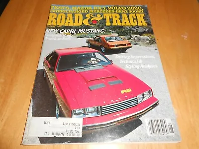 Road & Track Aug 1978 Capri-Mustang RX-7 Volvo 262C MB 300SD • $7