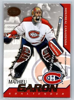 2002 Pacific Calder #75 Mathieu Garon Montreal Canadiens • $2.25