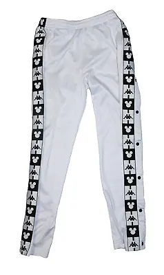 KAPPA X DISNEY Men's XXL White Breakaway Basketball Warm Up Track Pants READ • $39.95