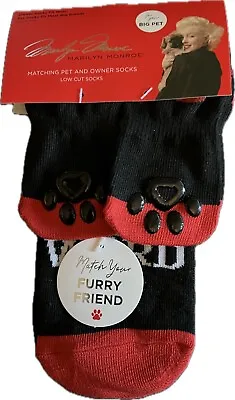 Marilyn Monroe Matching Big Pet And Owner Socks Love Is A Four Legged Word New • $12