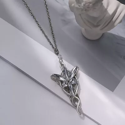 The Lord Of The Rings Jewelry Fashion Princess Arwen Evenstar Necklace Women Men • £3.95