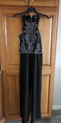 Black Sparkly One Piece Jumpsuit Macy's NWT • $39.95