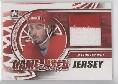 2012-13 ITG Motown Madness Game-Used Jersey Gold /10 Martin Lapointe #M-11 • $52.29