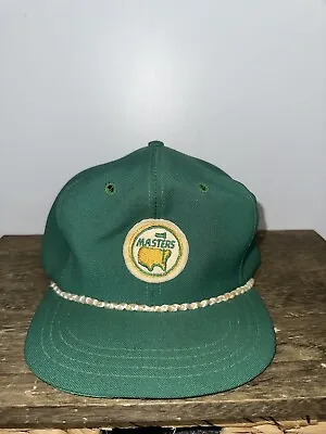 RARE Vintage Augusta National Masters Members Only Golf Patch Rope Baseball Hat • $250