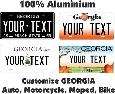 Georgia Custom Personalized Car Motorcycle Moped Bike Bicycle License Plate Tag • $15.10