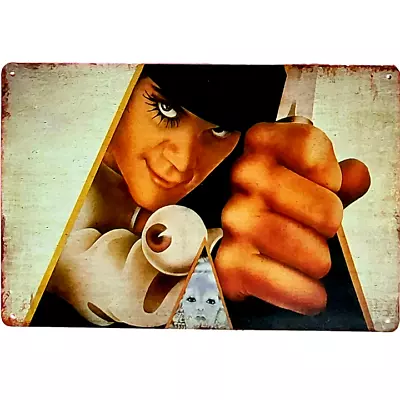 Vintage Film A Clockwork Orange Metal Sign Sci Fi Retro Tin Sign Poster 12x8 • $13.50