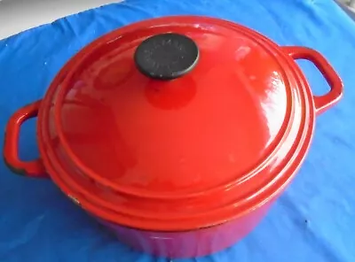 Dutch Oven Martha Stewart Enameled Cast Iron Red • $21.99