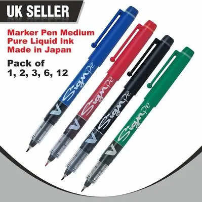 £3.19 • Buy Pilot V Sign Pen Liquid Ink 2.0mm Tip Fineliner Pen - 4 Colours