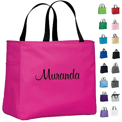 Personalized Monogram Tote Bag Bride Bridesmaid Gift Bridal Shower Wedding Party • $11