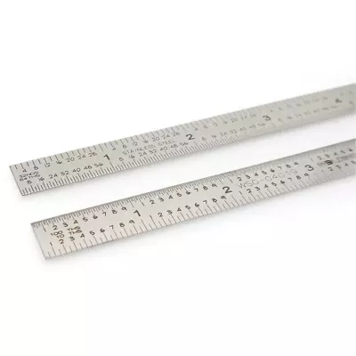 5R Scale 6 Inch Machinist Ruler 10Th 100Th 32Th 64Th Flex Rule Flexible Stainles • $21.24