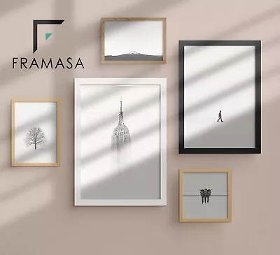 £8.45 • Buy A1 A2 A3 A4 A5 Photo & Picture Frames Home Décor Black White Oak Brown Rectangle