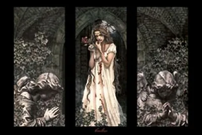 Victoria Frances Poster Angels Triptych Gothic Fairies - Print Image Photo -pw0 • $15.18