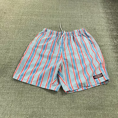 Vineyard Vines Swim Shorts Mens Small Colorful Trunks Boad Blue Red Stripe • $24.88