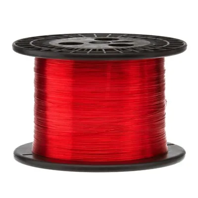 23 AWG Gauge Heavy Copper Magnet Wire 2.5 Lb 1563' Length 0.0249  155C Red • $46.34