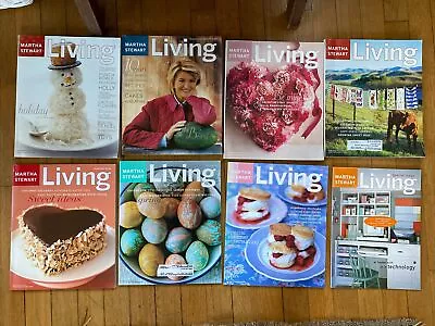 8 Martha Stewart Living Magazine 2000 2001 2003 Easter Christmas Valentines Lot • $13.99