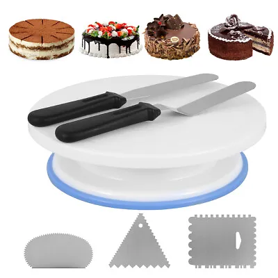 £12.84 • Buy Cake Turntable Rotating Cake Stand Cake Plate Revolving Display Decorating Kit