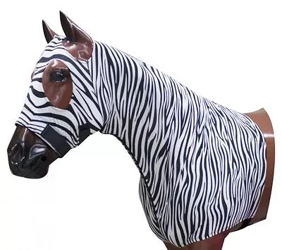 Horse Mane Tamer Sleazy Lycra Print Zippered Hood Braid Shoulder Guard All Sizes • $34.92