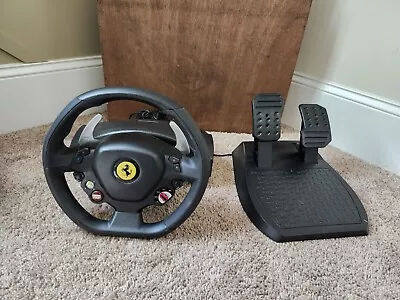 Thrustmaster Ferrari 458 RW V.4 XBOX 360 Racing Wheel (Missing Stand) & Pedals  • $30