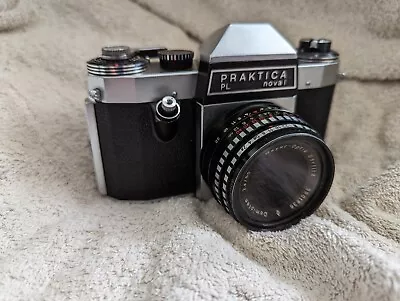 Praktica PL Noval FX Camera With 2.8/50 Meyer-Optik Gorlitz Lens+case • £4.99