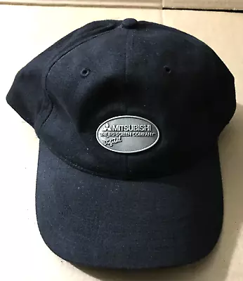 Mitsubishi Digital The Big Screen Company Strapback Cap Hat Black Metal Pewter • $19.95