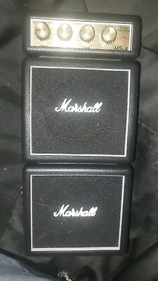 Marshall MS4 Mini Micro Guitar Amp Full Stack Battery Small And Feisty Amplifier • $125