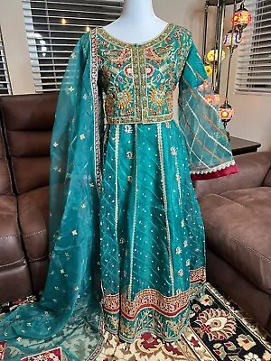 Pakistani Indian Wedding Dresses Designer Collection Long Maxi Eid Suit • $128