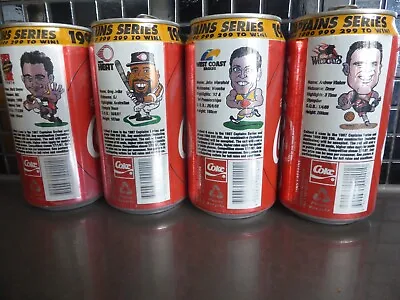 Coca Cola 1997 Captains Series Limited Edition Cans 375ml X 4 • $8