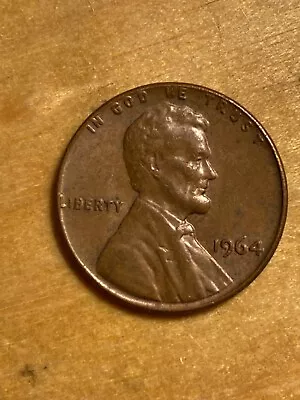 1964 No Mint Mark Penny. Liberty “L” On Rim. Good Condition • $200