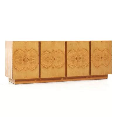 Milo Baughman Style Lane Mid Century Burlwood Credenza • $3947