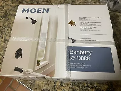 Moen 82910BRB Banbury Tub & Shower Faucet Set WITH VALVE - Mediterranean Bronze • $54.95