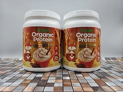 2-Organic Vegan Protein Powder Pumpkin Spice - 21g Of Plant Based Protein • $23.99