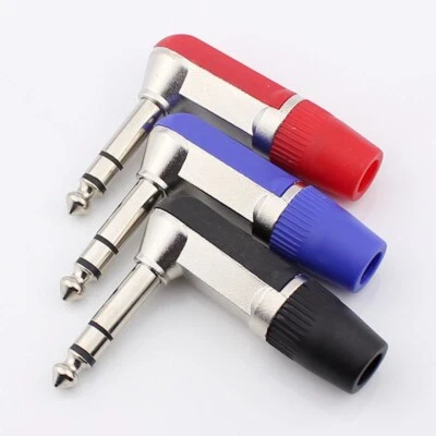 £3.77 • Buy Right Angle Audio Adapter Stereo 1/4 Inch Guitar Plug 6.35mm Jack 90 Degree
