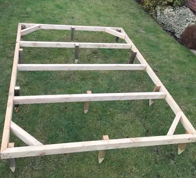 £70 • Buy WOODEN TIMBER SHED BASE PRESSURE TREATED - Tanalised Anti Rot Hut Frame