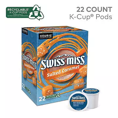 Swiss Miss Salted Caramel Hot Cocoa K-Cup Pods 22 Count 100% Arabica Delicious • $15.18