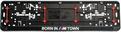 2x BMW Dealer Frame BMW  Born In M Town   2x Pieces License Plate Munich X • $39
