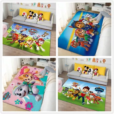 Kids 3D PAW Patrol Carpet Anti-Slip Rug Boys Girls Bedroom Doormat Floor Mats • £8.40