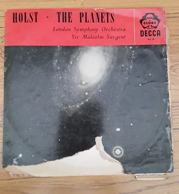 Holst. The Planets. London Symphony Orchestra. Sir Malcolm Sargent. Decca ACL26 • £5