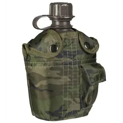 Mil-Tec US Style 1-Litre Canteen Water Bottle Army Military Camping Hiking • £12.95