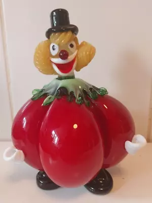 Vintage Murano Red Glass Clown • £25