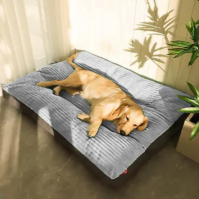 Dog Seat Belt Soft Comfortable Cashion Bed Orthopedic Memory Foam Dog Beds Large • £24.99