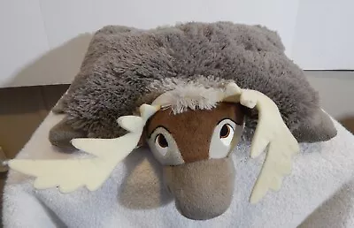 Disney Pillow Pet Moose? Or Reindeer? He Is Grey With Brown Face • $11.99