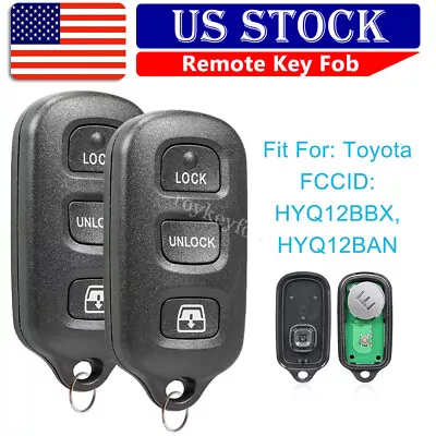 2 For 1999 - 2009 Toyota 4Runner Remote Keyless Entry Key Fob HYQ12BBX 4 Buttons • $12.89